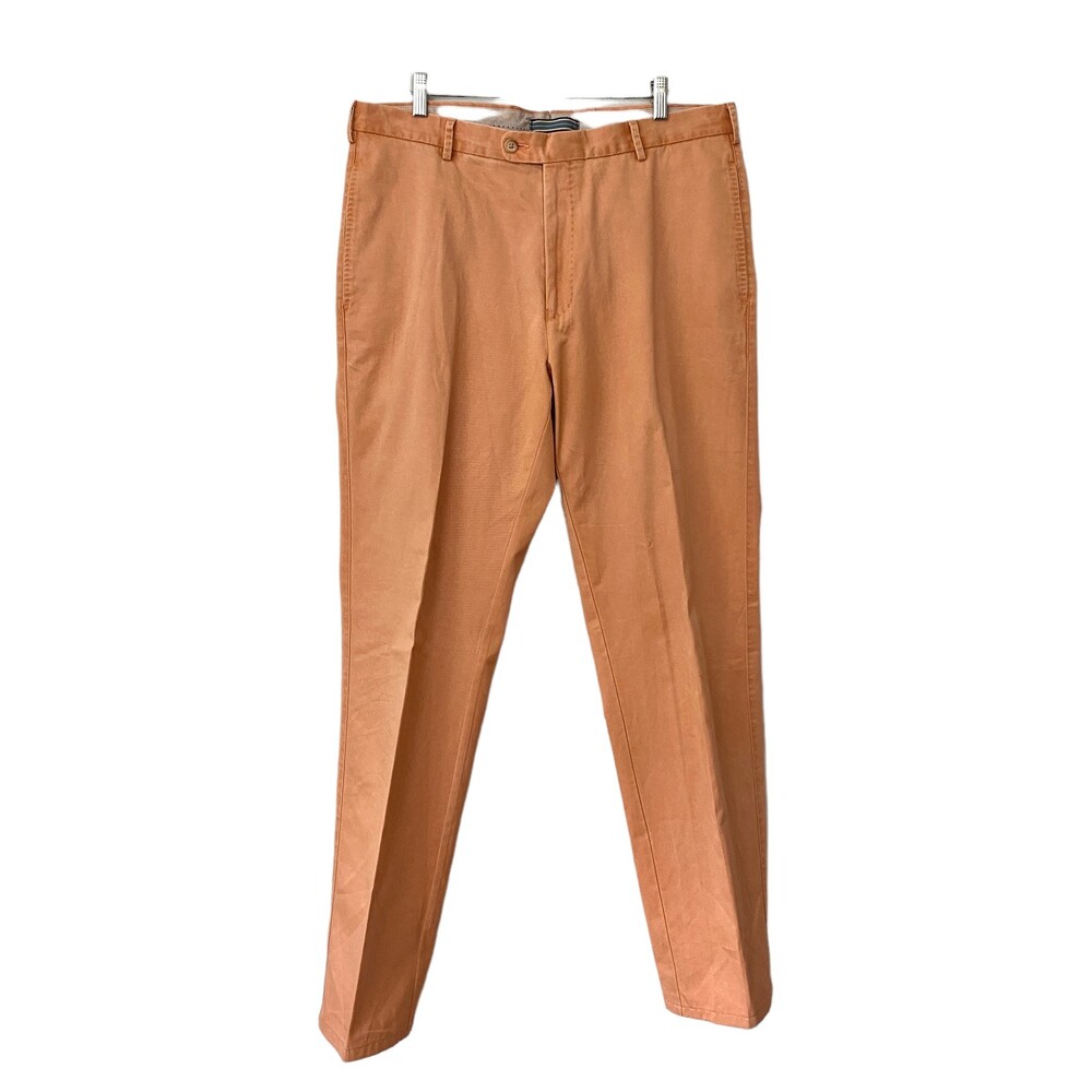 Peter Millar Pima Cotton Twill Chino Pants in Papaya Men's 35x33
